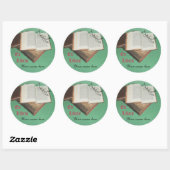 Ex Libris sticker, Ronde Sticker (Vel)