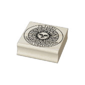 Ex Libris - Sun Face 3 Rubberstempel (Stempel)