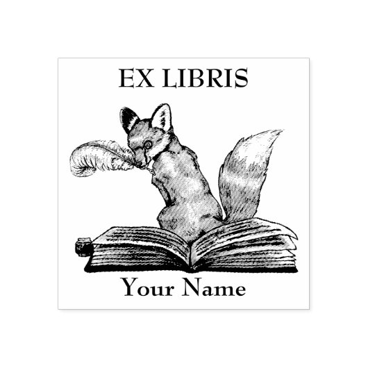Ex Libris, tampon de livre Fox (Impression)