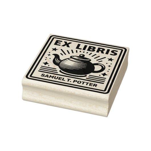 Ex Libris - Tea Party Rubberstempel (Stempel)