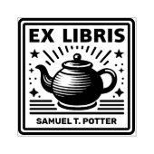 Ex Libris - Tea Party Rubberstempel (Afrduk)