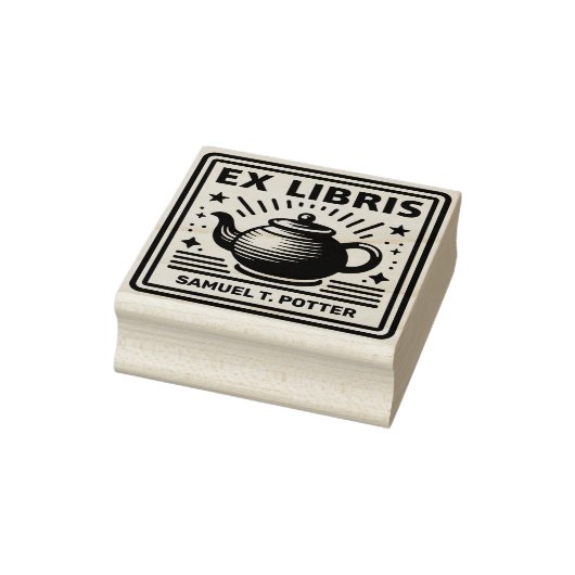 Ex Libris - Tea Party Rubberstempel (Stempel)