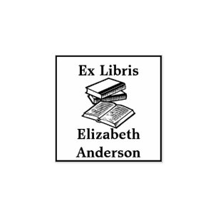 Ex Libris (Uit de Bibliotheek van Boekplaat) Rubberstempel