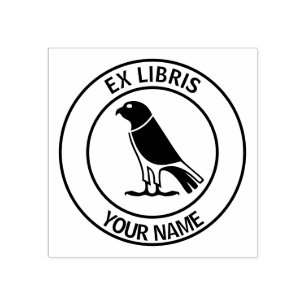 Ex libris valcon-boekplaat 	rubberstempel