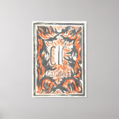 Ex libris van Carel Lion Cachet Canvas Afdruk (Voorkant)