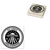 Ex Libris - Vliegende schotel Rubberstempel (Gestempeld)