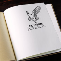 Ex Libris Vliegende Schuuruil Boekenlegger Naam