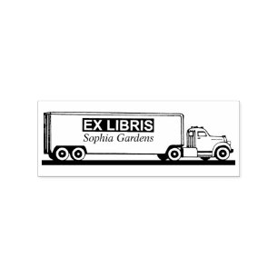 Ex Libris - Vrachtwagen Rubberstempel