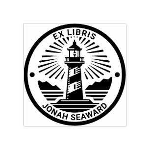 Ex Libris - Vuurtoren 02 Rubberstempel