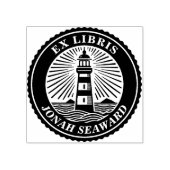 Ex Libris - Vuurtoren Rubberstempel (Afrduk)