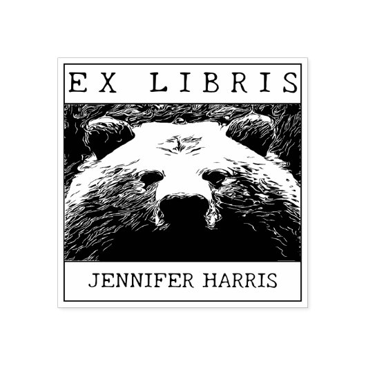 Ex Libris, Wild Beer Boek Rubberstempel (Afrduk)