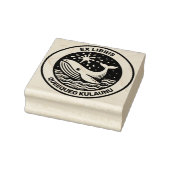Ex Libris - Witte walvis Rubberstempel (Stempel)