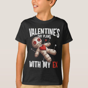 Ex-liefde Voodoo-pop Valentijnsdag Plan Grappige W T-shirt