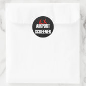 EX LUCHTHAVENSCHERM RONDE STICKER (Tas)