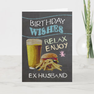 Ex-man trendy krijtbord effect, met bier kaart