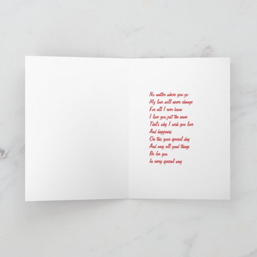 Ex man verjaardagskaarten kaart (Binnen)