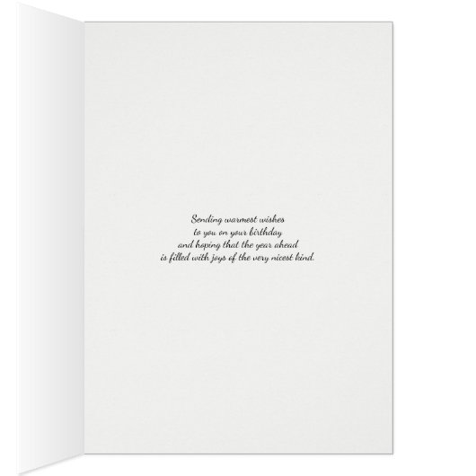 Ex-Mari Résumé Design Bleu carte d'anniversaire (Intérieur (Droit))