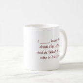 ex-Mormon Proxy Coffee mug - Brown (Devant droit)