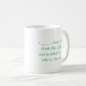 ex-Mormon Proxy Coffee mug - green (Devant droit)