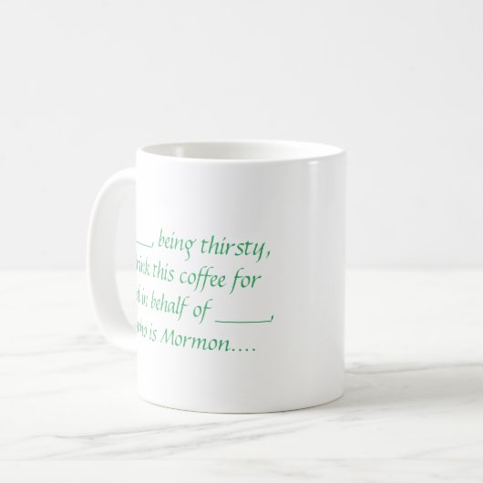 ex-Mormon Proxy Coffee mug - green (Devant gauche)