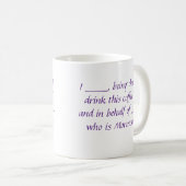 ex-Mormon Proxy Coffee mug - Purple (Devant droit)
