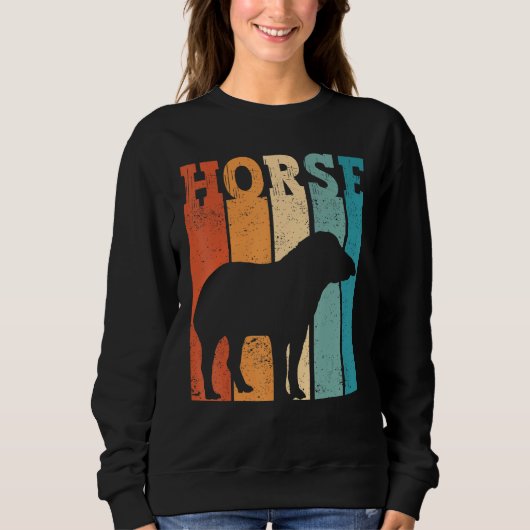 Ex Mormon Tapir Horse LDS Retro Exmo Horse_2 Trui (Voorkant)