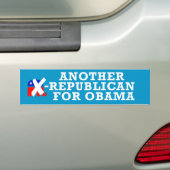Ex-republikeinen voor Obama Bumpersticker (Op auto)