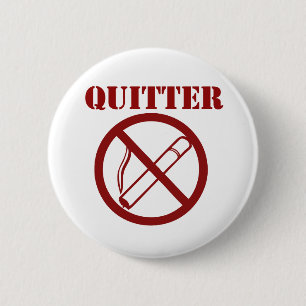 Ex roker omdat ik een QUITTER ben Ronde Button 5,7 Cm