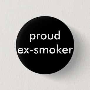 ex roker stopt met roken ronde button 3,2 cm