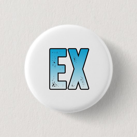 ex vrouw ex man ronde button 3,2 cm (Voorkant)