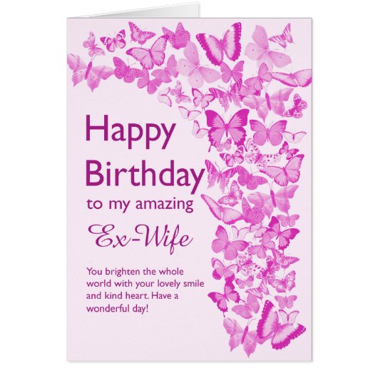 Ex Wife Birthday Butterflies (Voorkant)