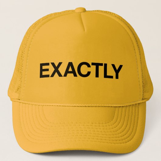 EXACT leuke slogan vrachtwagenhoed Trucker Pet (Voorkant)