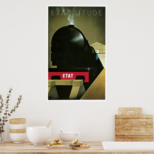 Exactitude Poster ferroviaire Vintage (Cuisine)