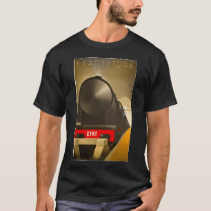 Exactitude Vintage Travel Poster T-shirt