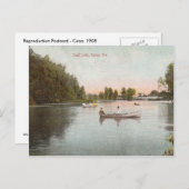 Exall Lake, Dallas Texas Briefkaart (Voorkant / Achterkant)