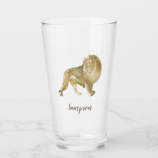 Exalted Lion Modern en Trendy Glas (Voorkant)
