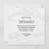 Examen De Diplôme De Carte De Félicitation Dans La (Dos)