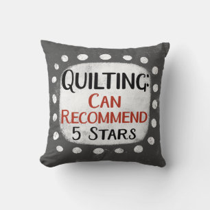 Examen De Quilting 5 Étoiles Lancer Oreiller