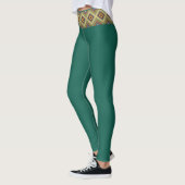 examen des leggings gymart turquoise foncé (Gauche)