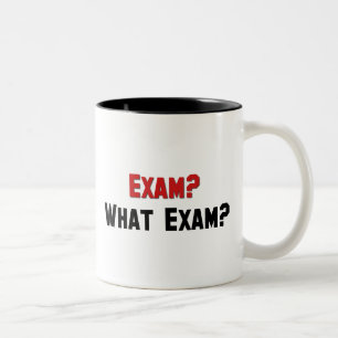 Examen? Welk examen? Tweekleurige Koffiemok