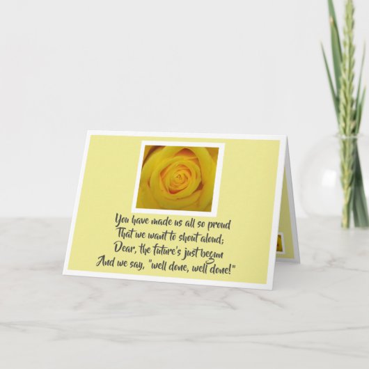 Examenfelicitaties Kaart (Voorkant)