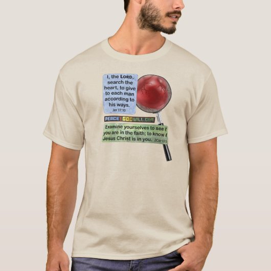 Examinez votre T-shirt Coeur (avec URL Web) (Devant)