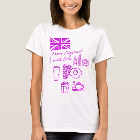 EXANGLIA (Purple) Basic T-shirt (Voorkant)