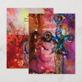 EXCALIBUR 5, helder rood, roze paars Kaart (Voorkant / Achterkant)