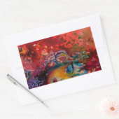 EXCALIBUR-dame van het meer, Rode Fantasy Rechthoekige Sticker (Envelop)