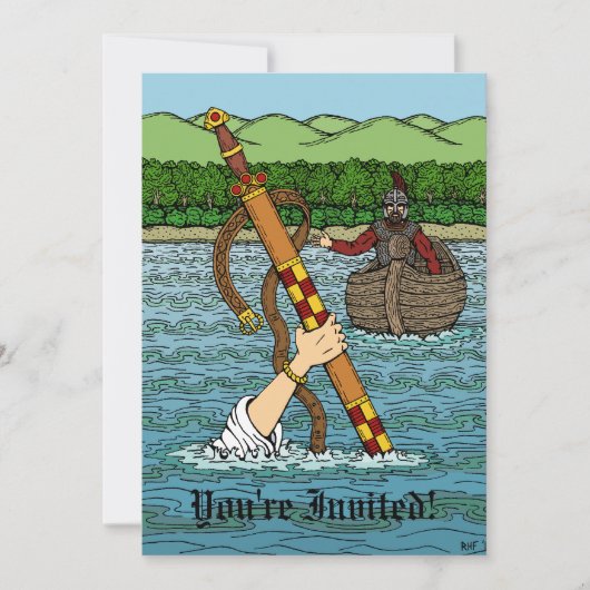 Excalibur en Arthur Kaart (Voorkant)