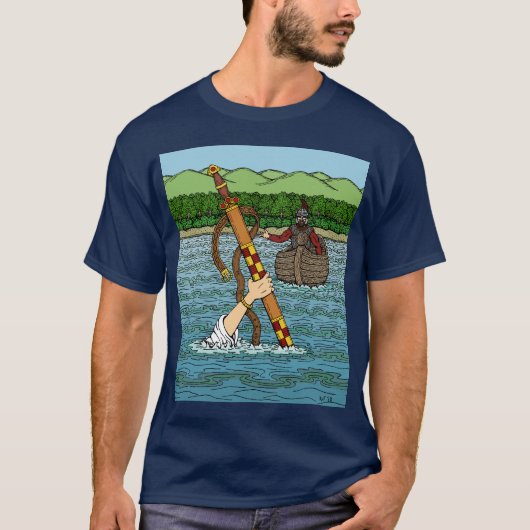 Excalibur en Arthur T-shirt (Voorkant)