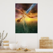 Excalibur en de Lady of the Lake Poster (Keuken)