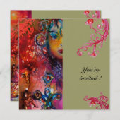 EXCALIBUR, helder rood, grijs Kaart (Voorkant / Achterkant)