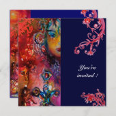 EXCALIBUR, helder rood, paars Kaart (Voorkant / Achterkant)